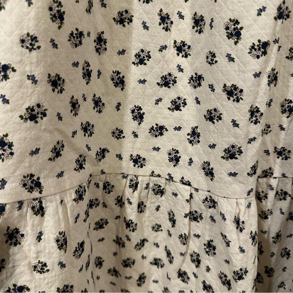 Roolee Women's Puff-Sleeve Midi Dress in a floral-print crepe - Picture 11 of 11